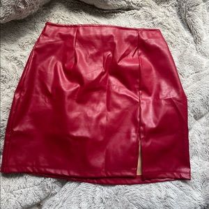 Windsor Red Mini Skirt
